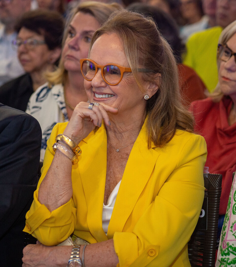 Nara Birmann Sirotsky na tarde de muitas lembranças e emoções (Foto: Lenara Petenuzzo/Divulgação)