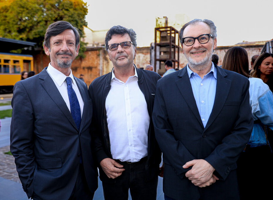 André Jobim de Azevedo, Josué Vânius Hoewell e Marcelo Zanini (Foto: Vini Dalla Rosa/Divulgação)
