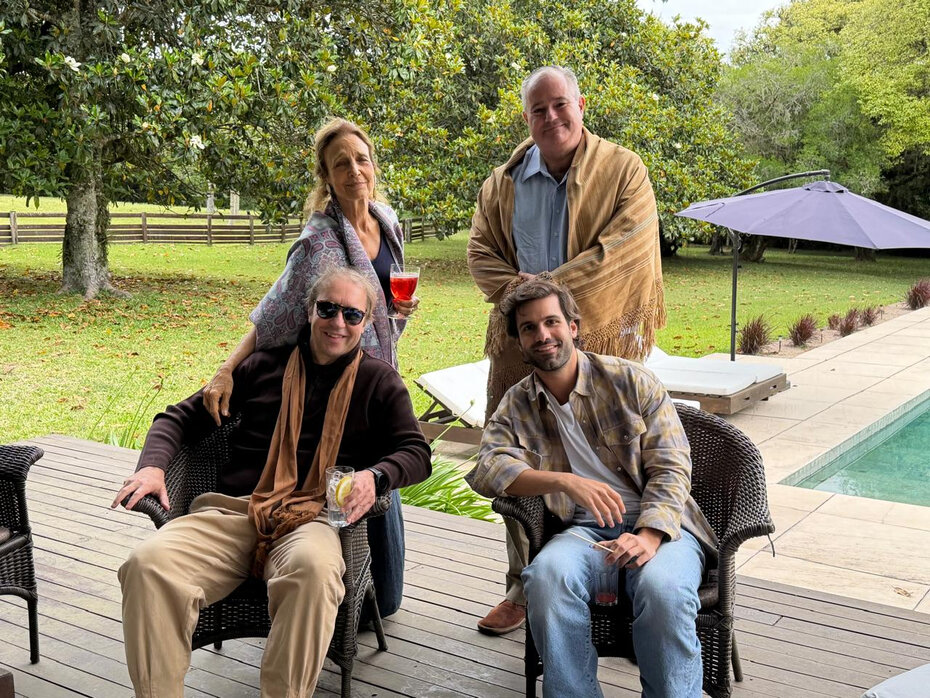 Maria Rita Sampaio, Henrique Pires, Felipe Nabuco, Luiz Eduardo Magalhães Guinle (Foto: Divulgação)