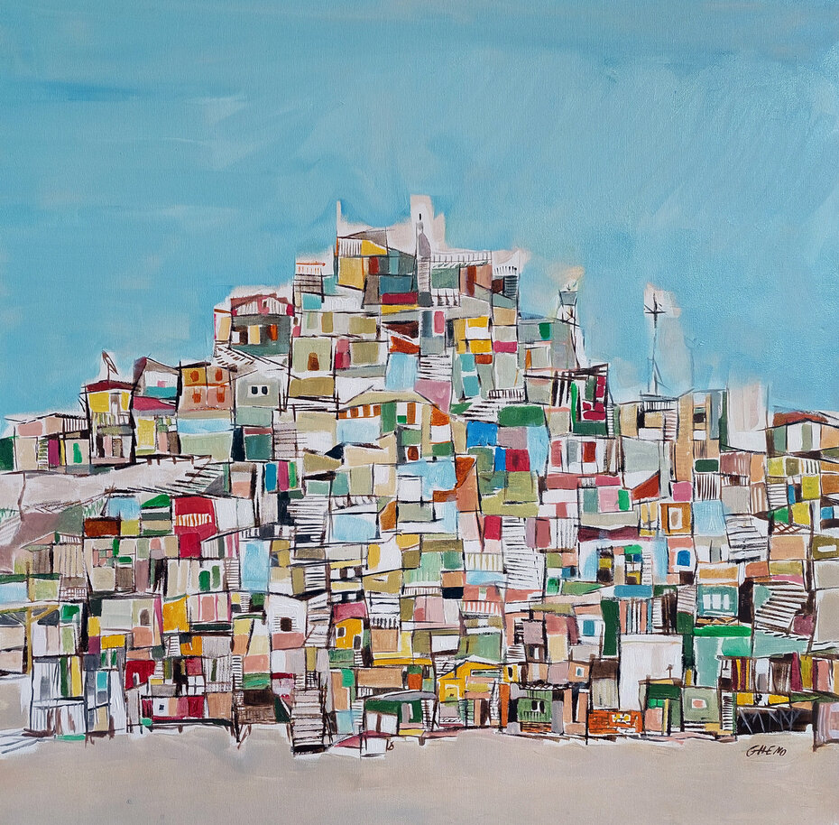 As cenas urbanas são temas recorrentes na obra do artista (Foto: Nádia Raupp Meucci /Divulgação)