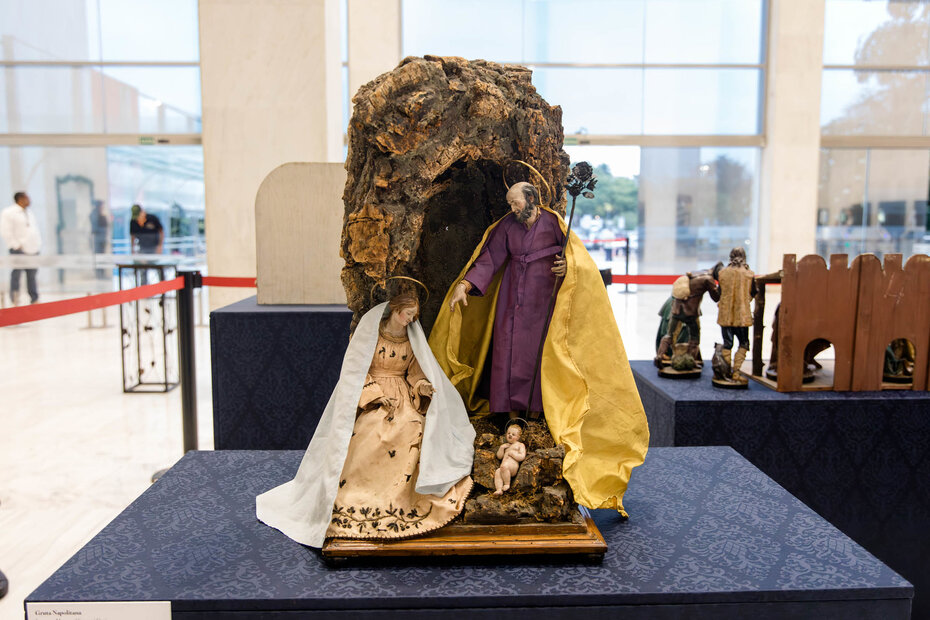 Exemplar da Itália, onde o presépio foi criado (Foto: Larissa Navarro/Divulgação)