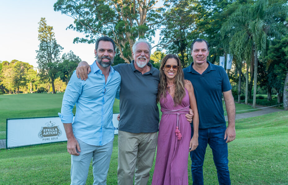 Paulo Davis, Roberto Davis, Juliana Davis e Ramiro Davis: clã atuante no golfe (Foto: Evandro Leal/Divulgação)