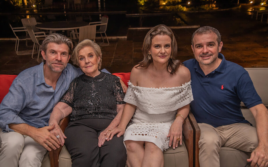 Marcelo Maisonnave de Oliveira, Virginia de Moraes Maisonnave, Mariana de Oliveira e Fabiano Maisonnave de Oliveira (Foto: Tom Dinarte/Divulgação)