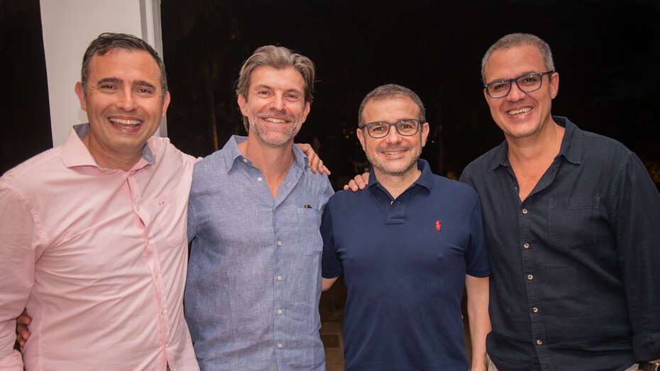 Lucas Silla Maisonnave, Marcelo Maisonnave de Oliveira, Fabiano Maisonnave de Oliveira e Paulo Roberto Maisonnave (Foto: Tom Dinarte/Divulgação)