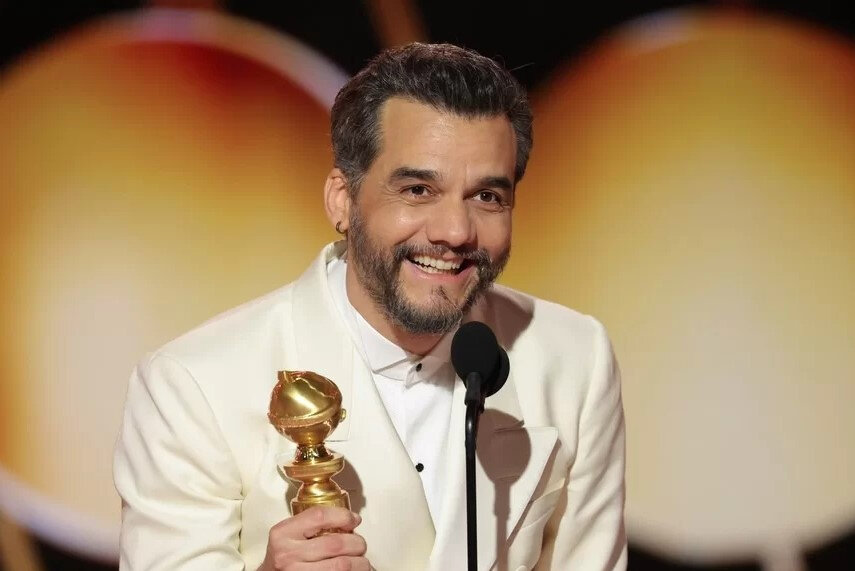 : Wagner Moura recebeu o Globo de Ouro como melhor ator (Foto: Getty Images/Divulga&ccedil;&atilde;o) 