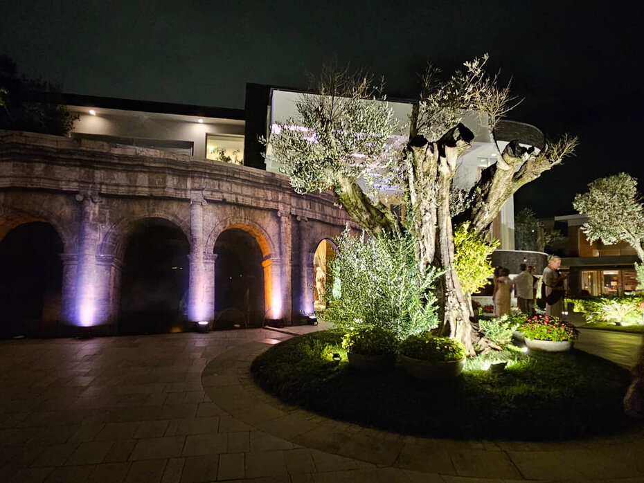 A ambienta&ccedil;&atilde;o reproduziu cen&aacute;rios romanos (Foto: Divulga&ccedil;&atilde;o) 