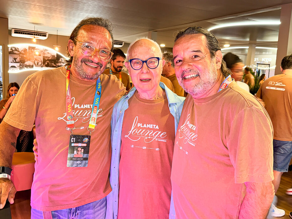 Acompanhei os agitos musicais na companhia de Pedro Pacheco Sirotsky e Nelson Pacheco Sirotsky (Foto: Vini Dalla Rosa/Divulgação)