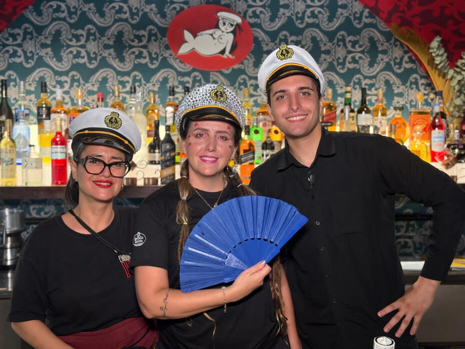 Paula Aguilera, Nana Antonioli e Pablo Morales