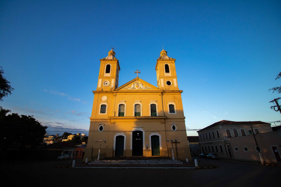A bela Igreja Matriz de Nossa Senhora do Ros&aacute;rio, em Rio Pardo (Foto: Divulga&ccedil;&atilde;o)