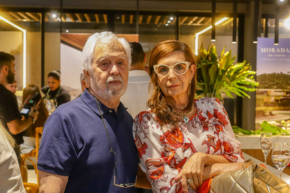 Newton Birmann e Rose Lerner no espa&ccedil;o Galeria CFL (Foto: Doni Maciel/Divulga&ccedil;&atilde;o)