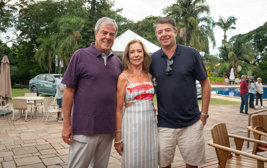 Jos&eacute; Em&iacute;lio Boeckel e Ruth Lorena Boeckel com o filho Daniel Boeckel  (Foto: Evandro Leal/Divulga&ccedil;&atilde;o)