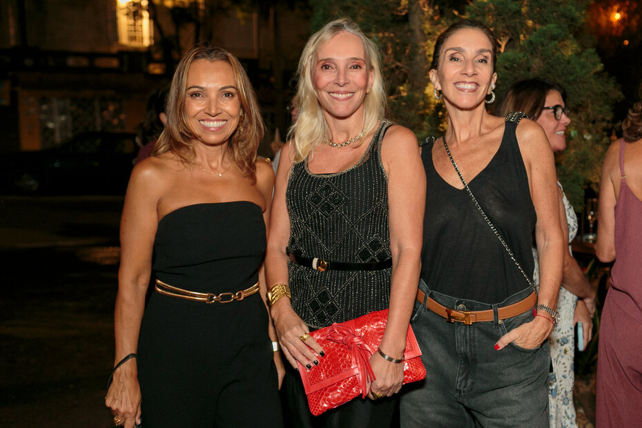 Angela Vallim, Sarita Vallim e Adriana Hubner curtiram o evento no Peppo (Foto: Lisa Roos/Divulga&ccedil;&atilde;o)