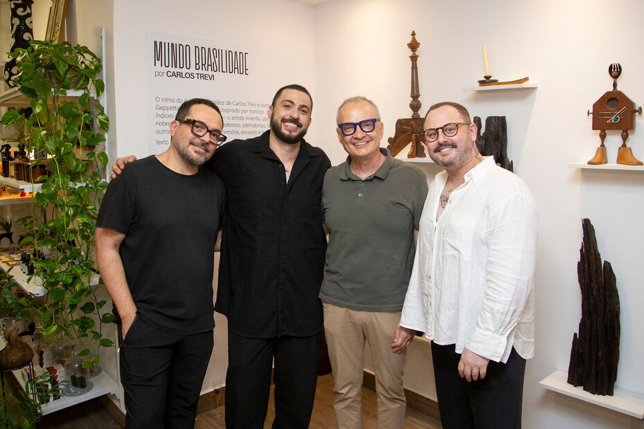 Andr&eacute; Venzon, Jo&atilde;o Ribeiro, Carlos Trevi, L&eacute;o Picoli (Foto: Divulga&ccedil;&atilde;o)