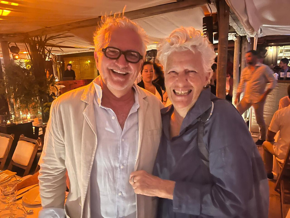 Rudelger Leitzke e Heloisa Crocco num dos festejos do final de semana (Foto: Paulo Gasparotto/Divulga&ccedil;&atilde;o