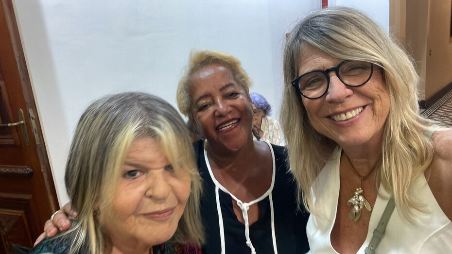Cida Moraes, Silmara da Rosa e Iarema Henderson no Museu do Paço (Foto: Divulgação)