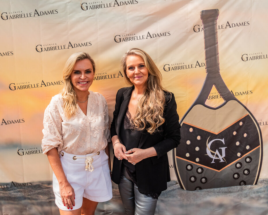 Gabrielle Adames e Fl&aacute;via Sffair no encontro em torno da sa&uacute;de feminina (Foto: Raphael Gerzson/Divulga&ccedil;&atilde;o)