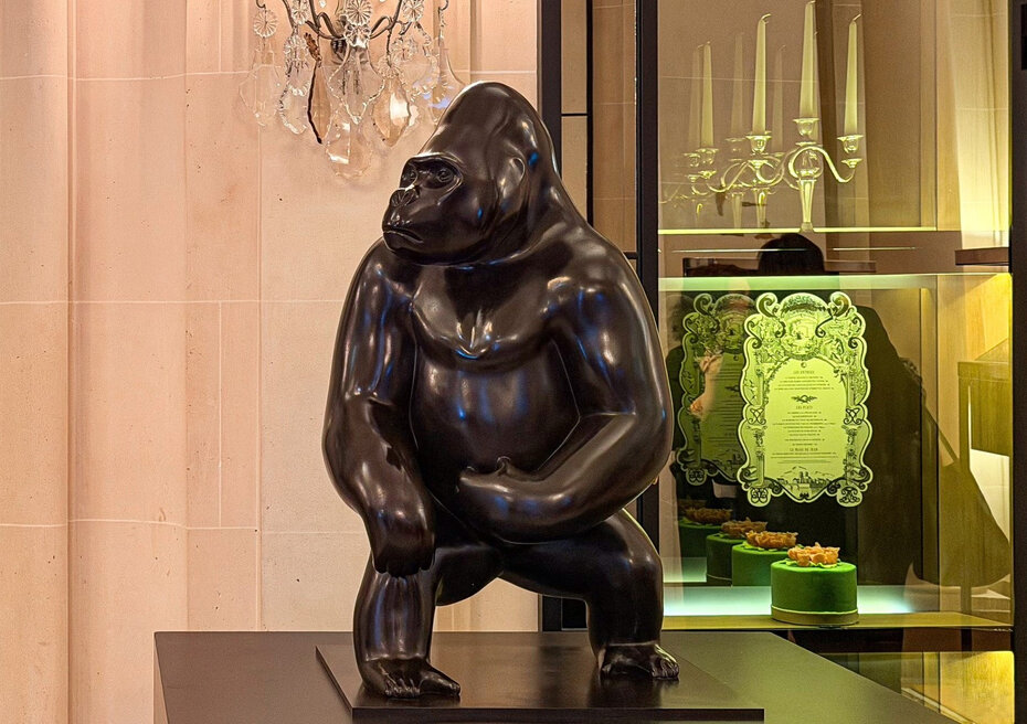 Um impressionante gorila na vis&atilde;o de Bassompierre (Foto: Divulga&ccedil;&atilde;o)