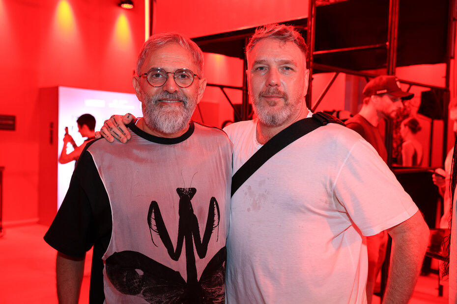 Paulo Borges, diretor do POA Fashion Iguatemi, e o estilista Alexandre Herchcovitch (Foto: Vini Dalla Rosa/Divulga&ccedil;&atilde;o)