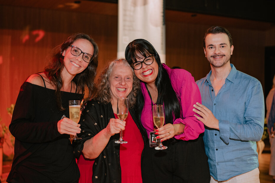 Camila Bauer, Carlota Albuquerque, Michelle Perceval e Flávio Leite (Foto: Isadora Quintana/Divulgação)