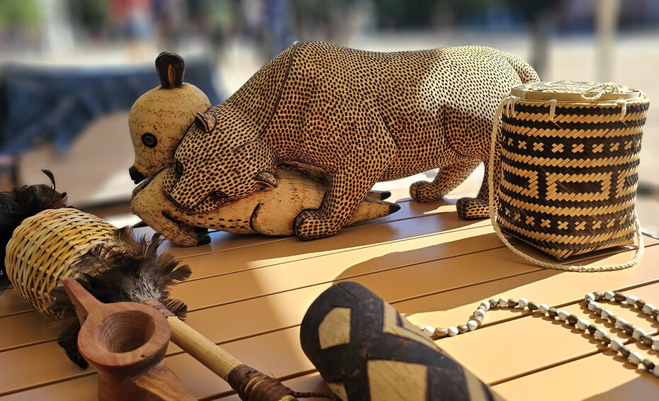 O artesanato ind&iacute;gena ganha destaque em evento no Brique da Reden&ccedil;&atilde;o (Foto: Iecam/Divulga&ccedil;&atilde;o)