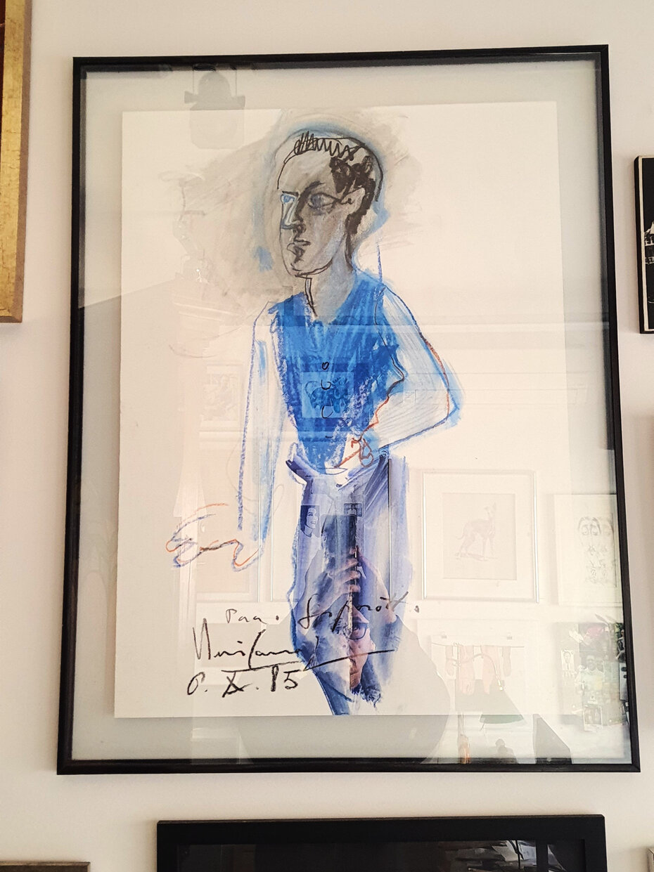 Ao finalizar este meu retrato, o pintor decretou: &ldquo;&Eacute; assim como te vejo...&rdquo; (Foto: Divulga&ccedil;&atilde;o)