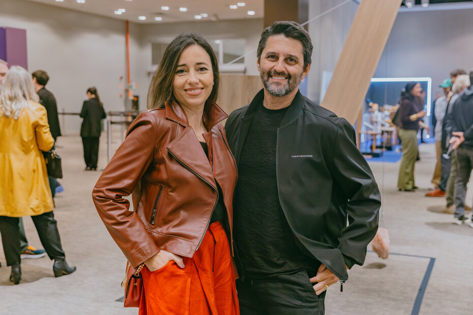 Karina Capaverde e Luciano Mota estiveram conferindo os espa&ccedil;os da mostra (Foto: Thiele Elissa/Divulga&ccedil;&atilde;o)