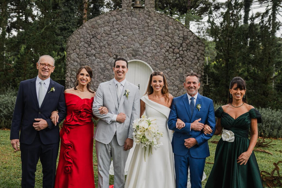 Rog&eacute;rio Mattar Raabe e Rosana Mattar Raabe, Martin Mattar Raabe e Eduarda Bentz Prudente, Alexandre Prudente e Daniela Bentz Prudente (Foto: Divulga&ccedil;&atilde;o)