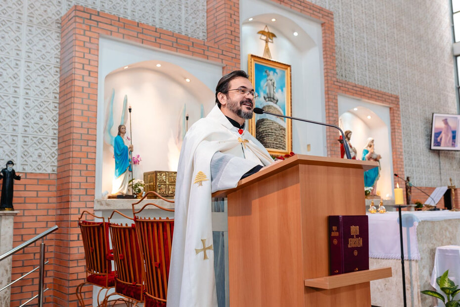 Silvano Chamoun é o novo pároco da Igreja Maronita Nossa Senhora do Líbano (Foto: Divulgação)