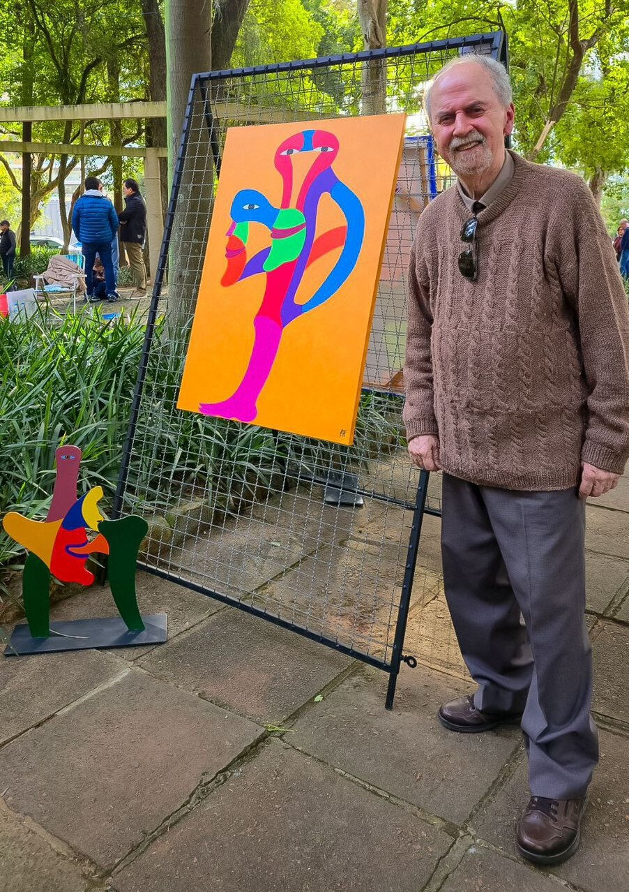 Britto Velho participou do Arte na Praça (Foto: Nilton Santolin/Divulgação)