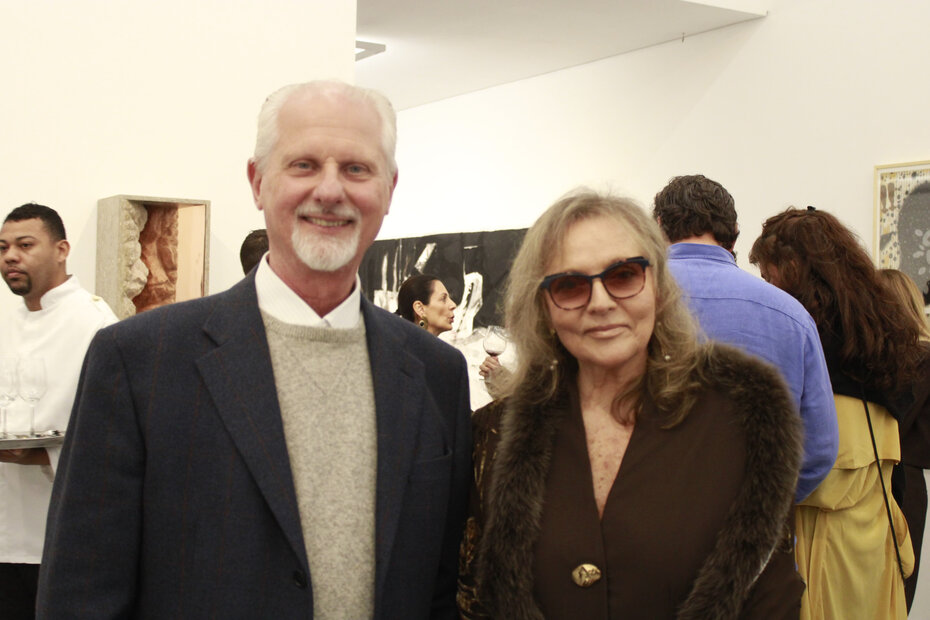 Justo Werlang e Carmen Ferr&atilde;o acompanharam a abertura da exposi&ccedil;&atilde;o (Foto: Igor Dreher/Divulga&ccedil;&atilde;o)  