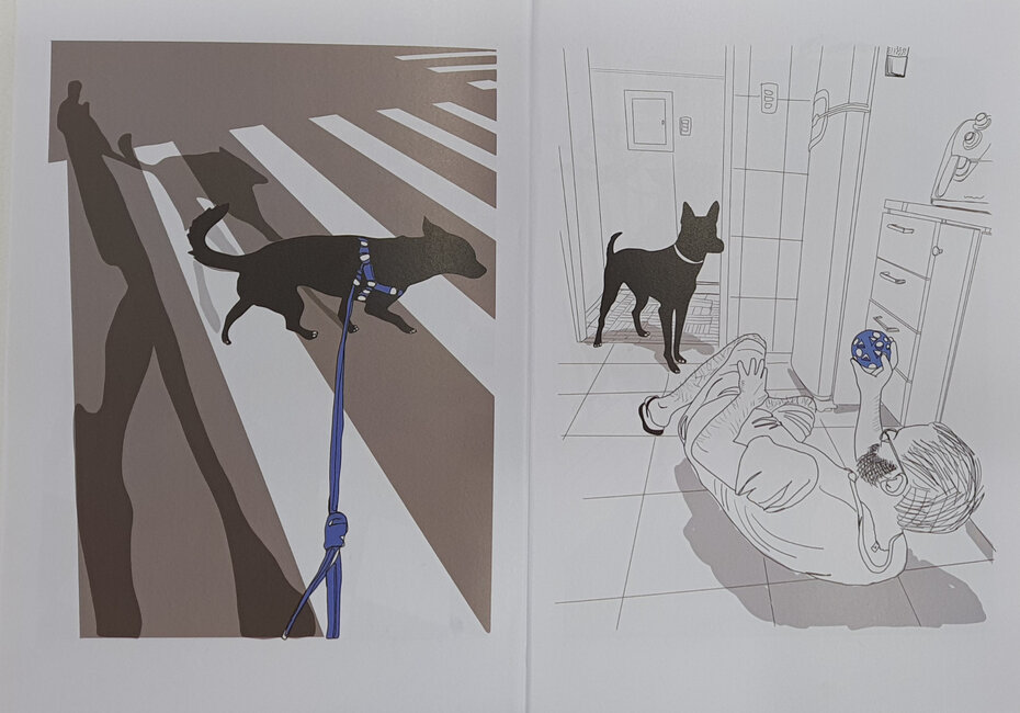 A obra narra a experiência de Selister na sua relação com a pet Chica (Foto: Divulgação)