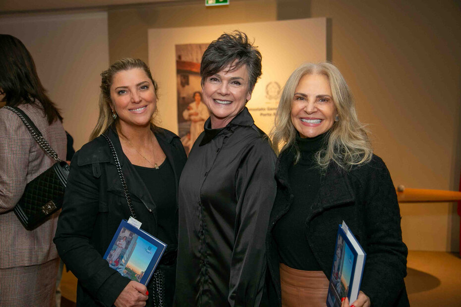 Simone Troggian, Loy Demari e Rosangela Rimoli (Foto: Lenara Petenuzzo/Divulgação)