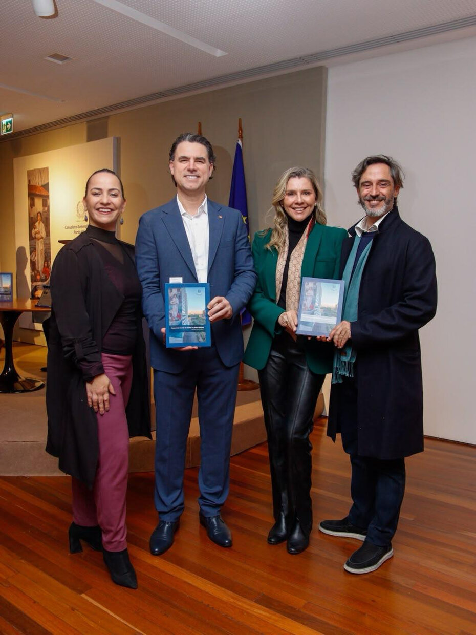 Isadora Aquini, Fabrício Guazzelli Peruchin, Stephania Puton e Filippo Mariani (Foto: William Boessio/Divulgação)