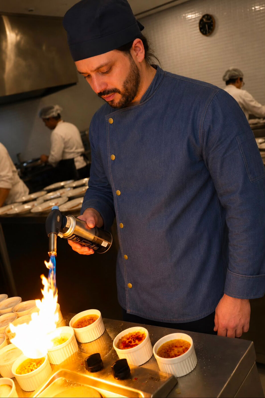 O chef Roberth Greco no preparo das iguarias (Foto: Divulgação)