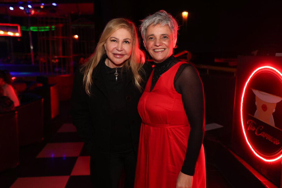 Soraia Maria Rosso Saloum e Adriana Boff em noite de comemoração (Foto: Vini Dalla Rosa/Divulgação)