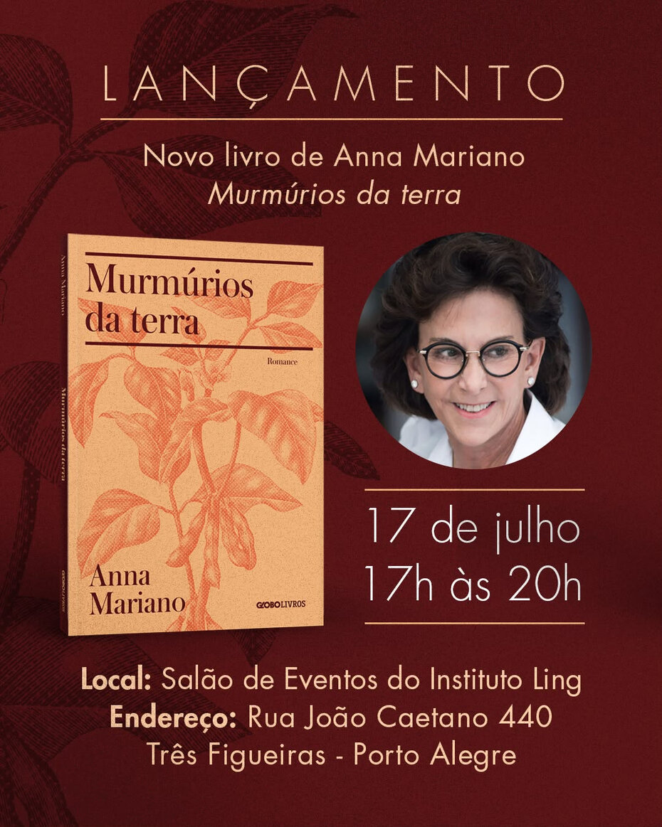 Anna Mariano autografa sua nova obra no Instituto ling nesta sexta-feira (Foto: Divulgação)