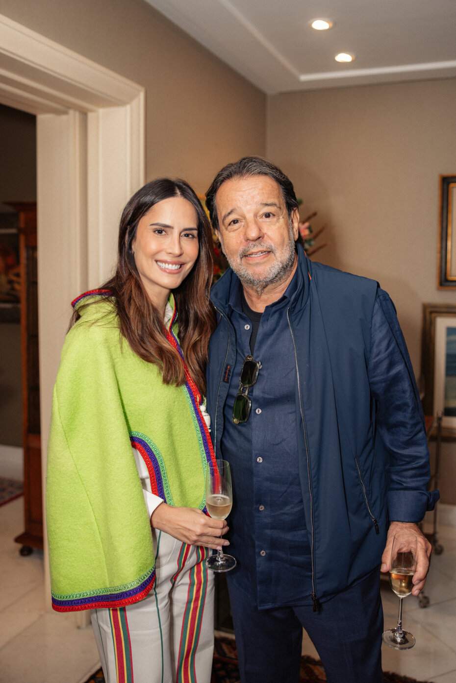 Catarina Costa e Nelson Pacheco Sirotsky na comemora&ccedil;&atilde;o (Foto: Divulga&ccedil;&atilde;o)  