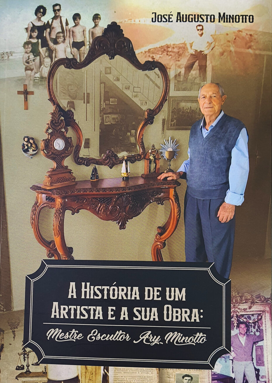 Ary Minotto tem suas obras destacadas em livro lançado por seu filho José Augusto Minotto (Foto: Divulgação)