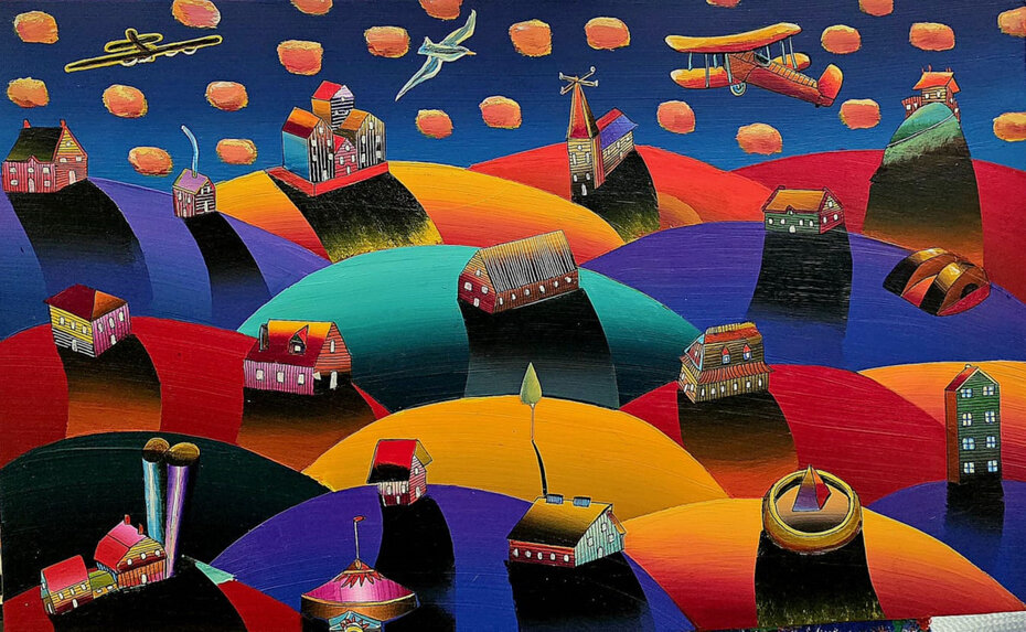 Tela de Eduardo Vieira da Cunha que faz parte de sua nova exposi&ccedil;&atilde;o na Delphus (Foto: Divulga&ccedil;&atilde;o)