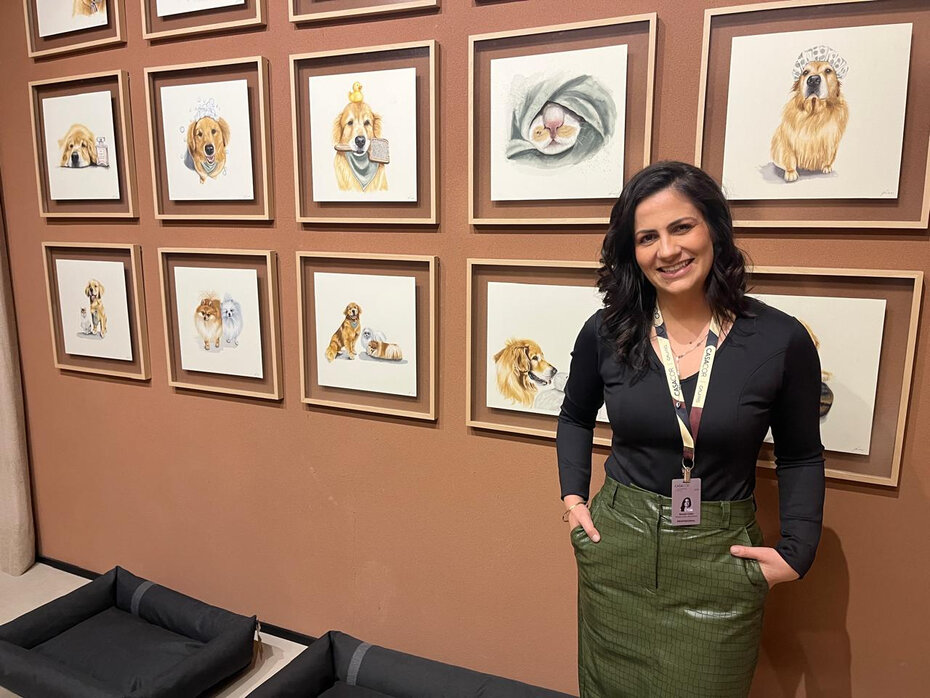 : Karen Feldmann em seu ambiente A Casa Bem Vivida Electrolux (Foto: Divulgação)