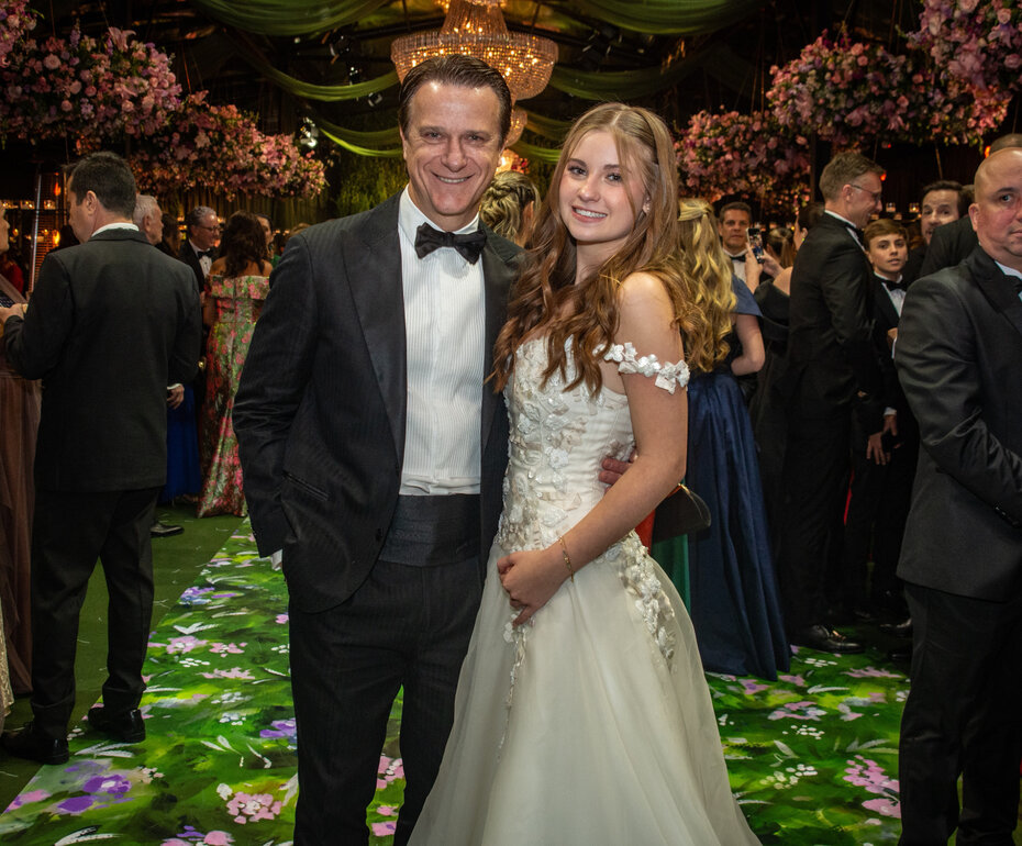 Rafael Pandolfo com a filha Helena de Albuquerque Vieira Pandolfo (Foto: Evandro Leal/Divulgação)