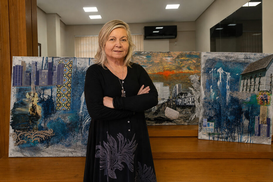 Marinelsa Geyer apresenta nova mostra no Espaço 512 (Foto: Paulo Disconzi/Divulgação)