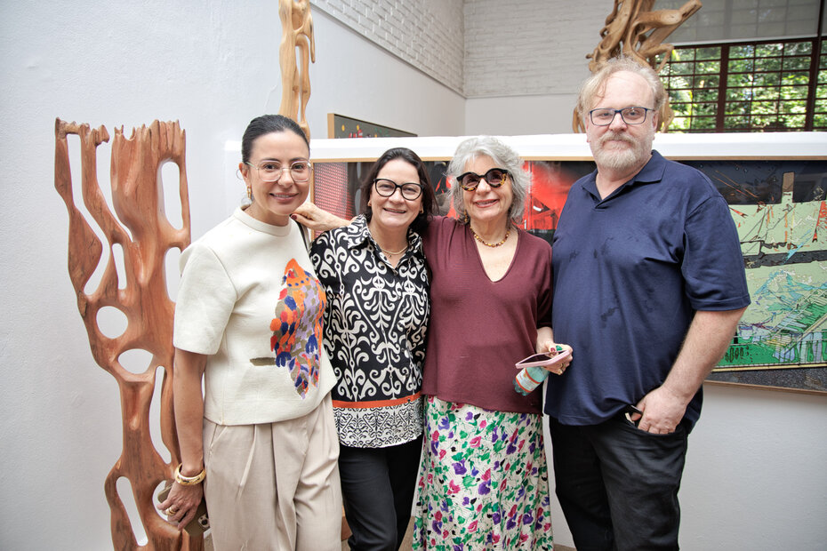 Maria Fernanda Santin, Mara Prates Tina Zappoli e Félix Bressan (Foto: Isidoro Guggiana/Divulgação)