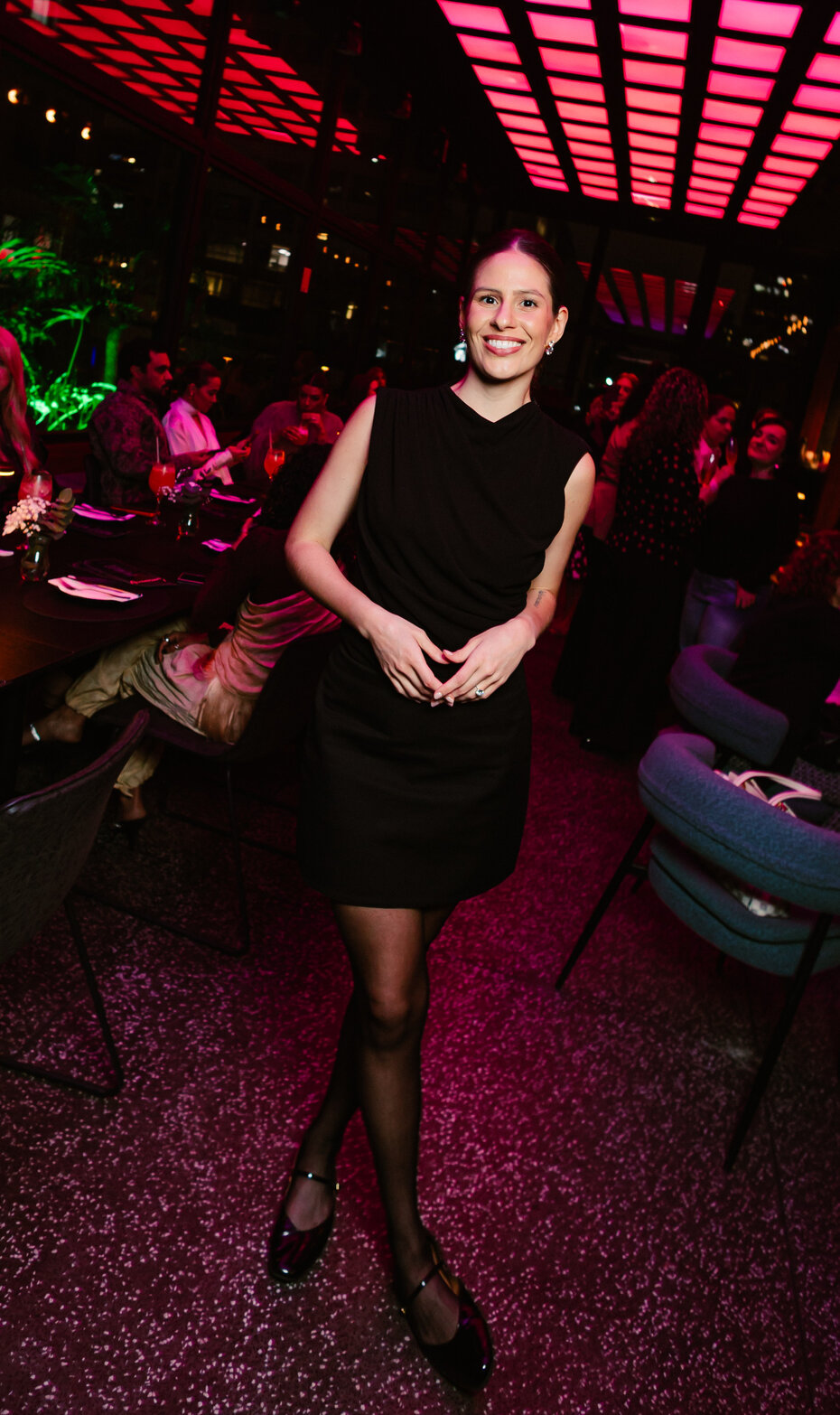 A jornalista Mariana Fritsch participou dos festejos (Foto: Divulga&ccedil;&atilde;o)