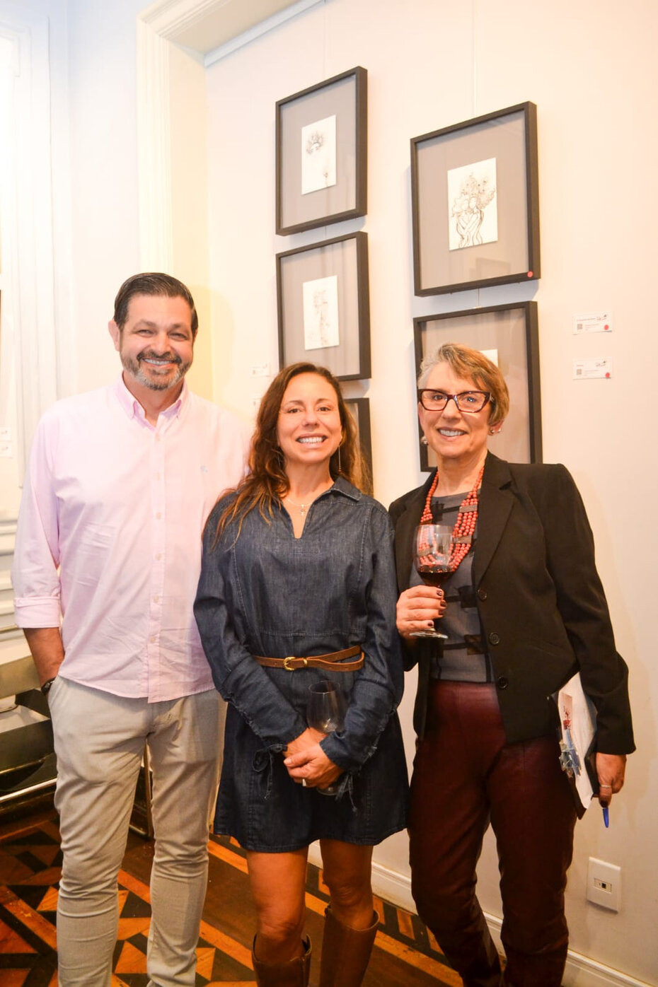 : Marco Antônio Vivian, Cristine Patricio e Ilita Patrício (Foto: Rodrigo Gruner/Divulgação)