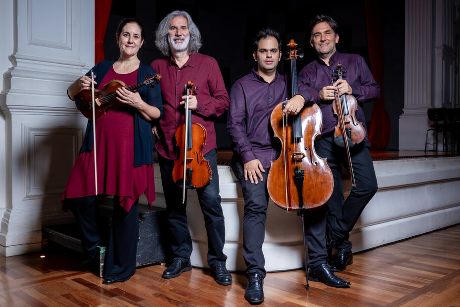 Quarteto de Cordas da Cidade de S&atilde;o Paulo tem uma trajet&oacute;ria dedicada &agrave; difus&atilde;o da m&uacute;sica de c&acirc;mara (Foto: Rafael Salvador/Divulga&ccedil;&atilde;o)